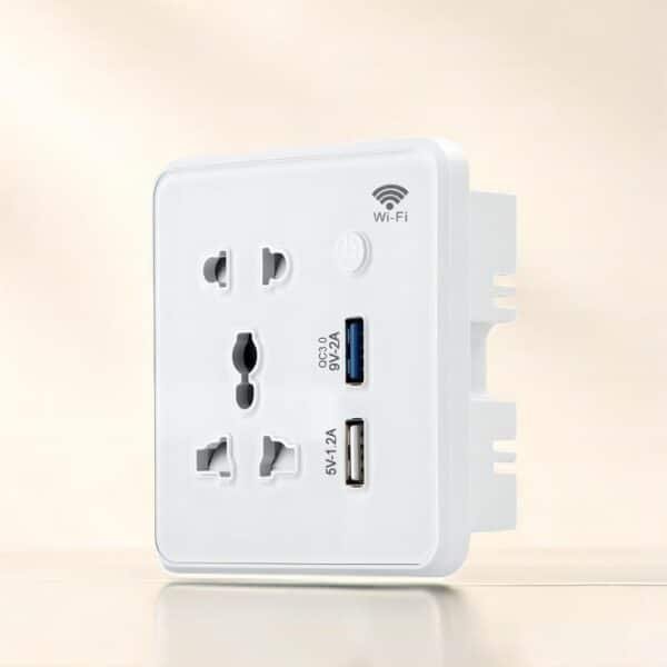 Smart Wall Outlet Sockets Universal WiFi/Zigbee