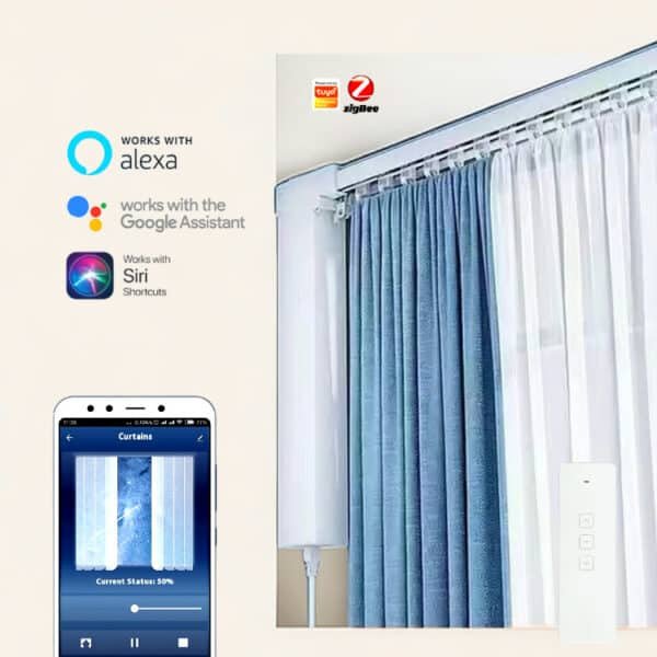 Smart Electric Curtain Motor And Track Wifi/Zigbee